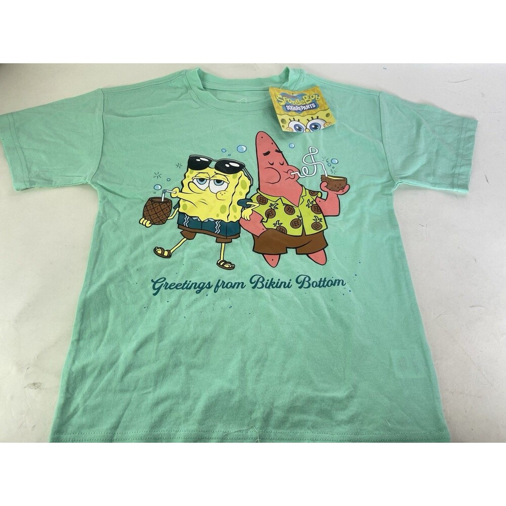 SpongeBob SquarePants Bikini Bottom Short Sleeve T-Shirt Tee Boys Size 7-8